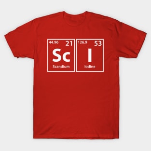 Schism (Sc-H-I-Sm) Periodic Elements Spelling T-Shirt